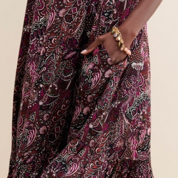 NWT ANTHROPOLOGIE Lisabetta Maxi Dress 1X and XS - Picture 9 of 11